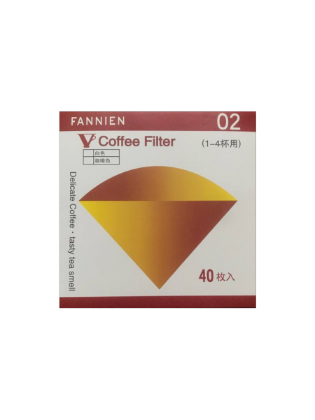 Фильтры бумажные для кофе FANNIEN 02, 40 шт/уп