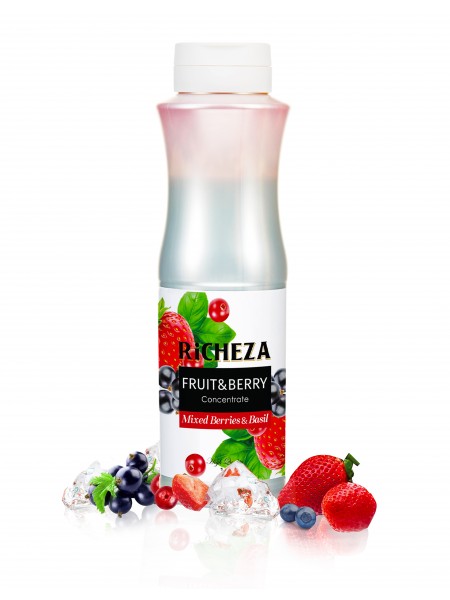 Концентрат Ягодный Микс с Базиликом Richeza 1кг.