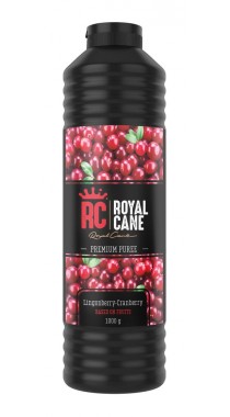 Пюре/Основа Royal Cane Брусника-Клюква бутылка пластик (1кг)